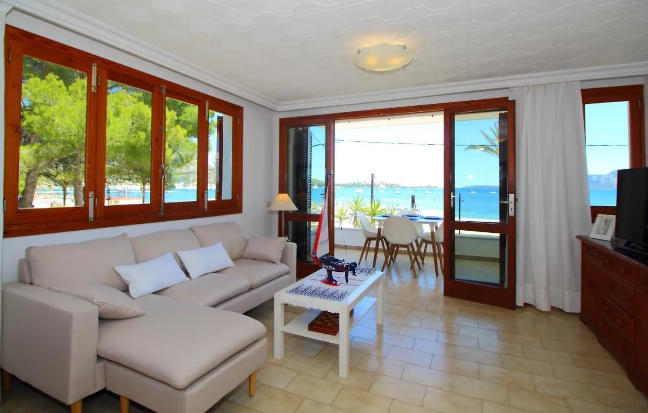 Family Seafront Apt Fantastic Seaview Pollença Apartman